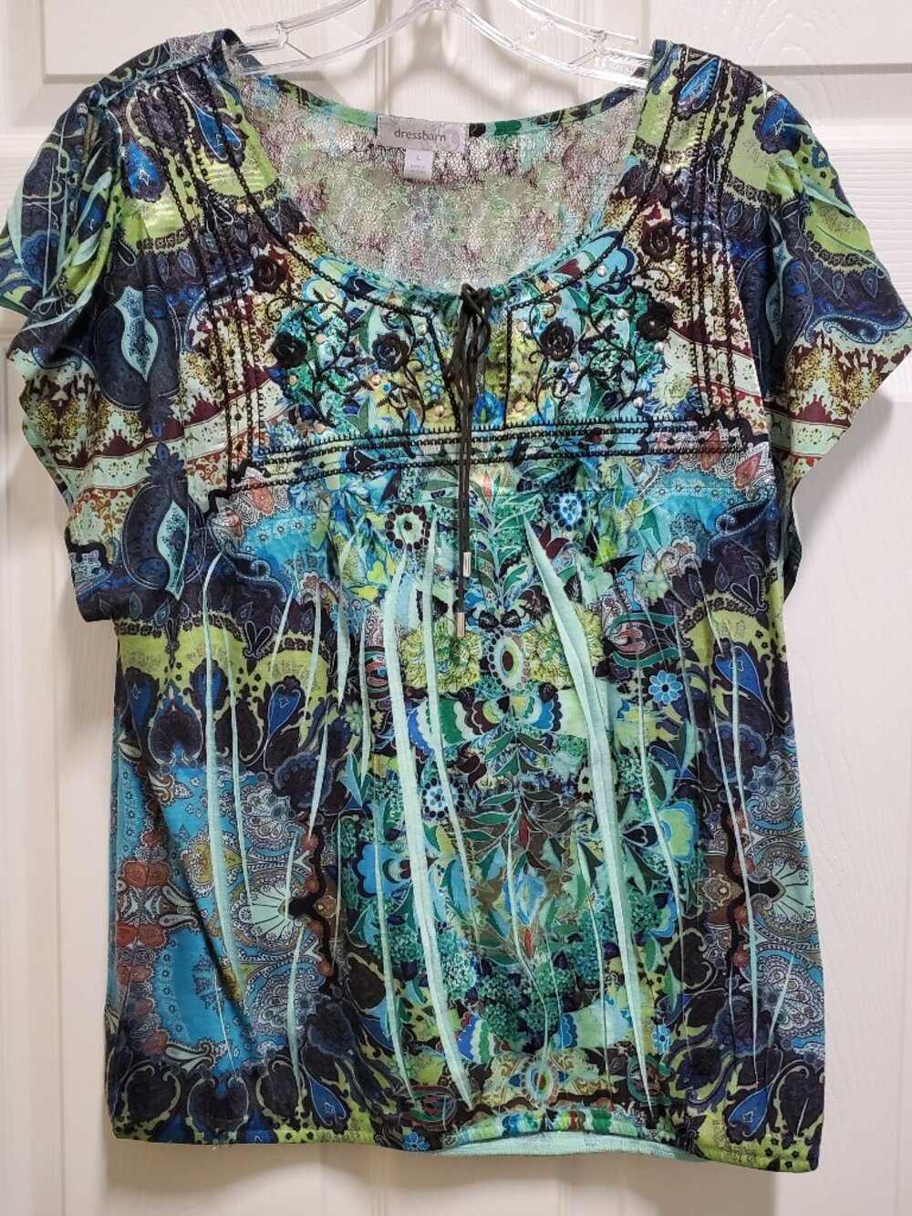 Flutter-sleeved Flowered Summer Top